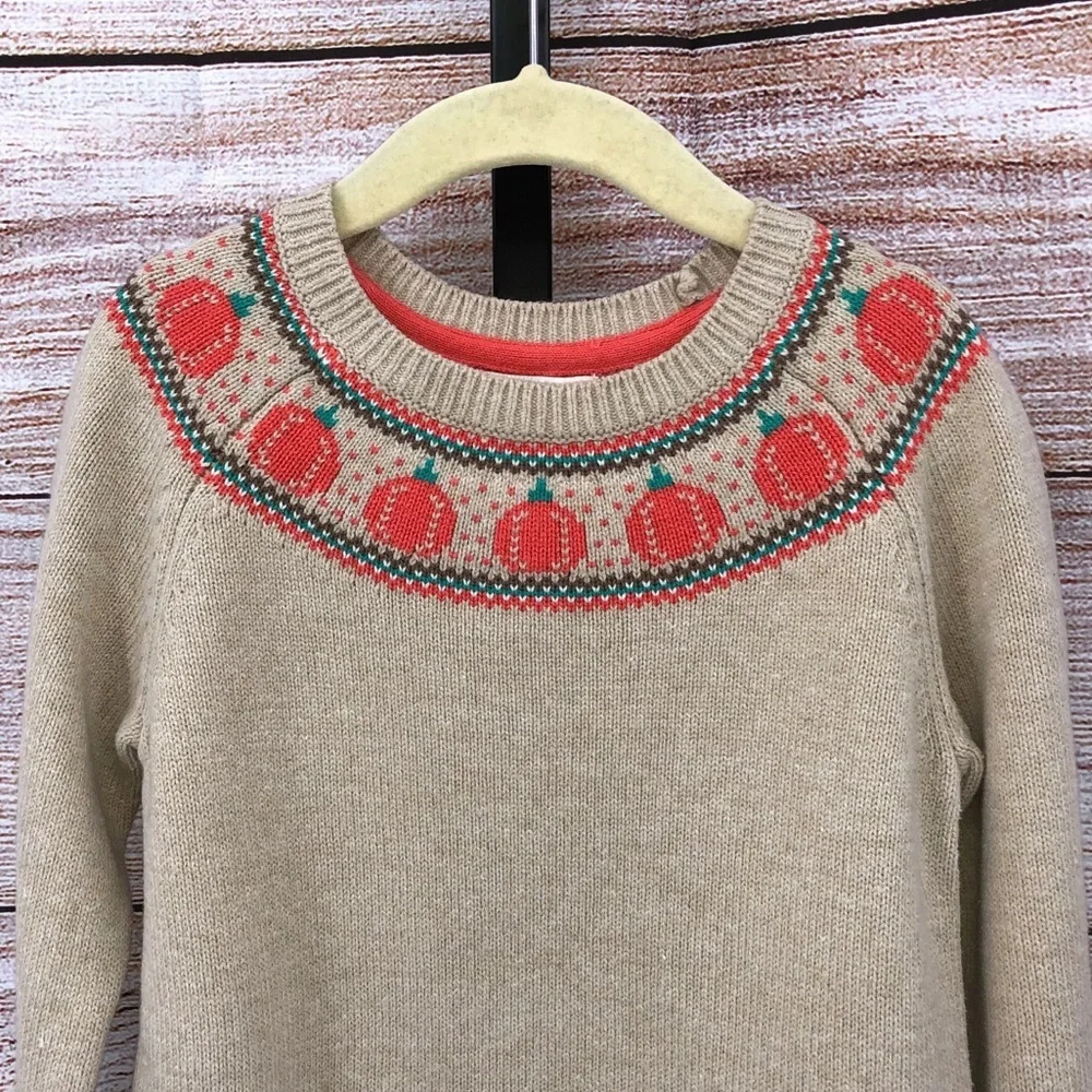 Cynthia Rowley Tan Fall Pumpkin  Sweater and Skirt Size M